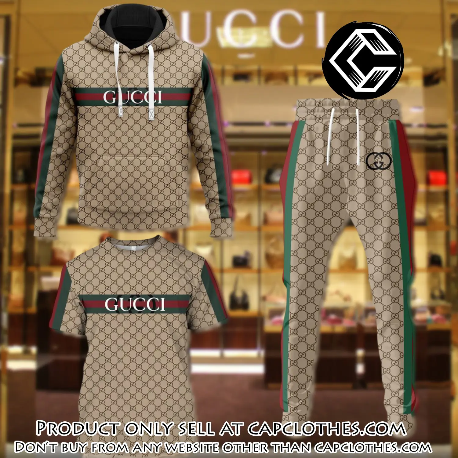 Gucci luxury brand combo tshirt hoodie long pants set trending 24 outfit sport lcs1036 cc5209440
